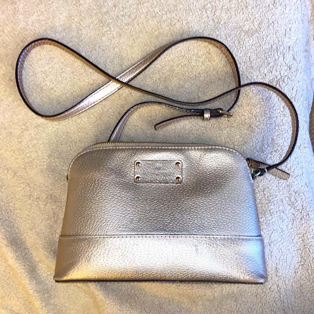 Metallic rose gold Kate Spade purse